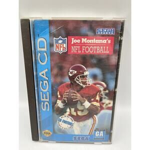 Joe Montana's NFL Football (Sega CD, 1993) CIB Complete Manual Tested